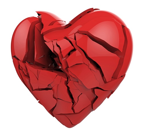 A broken heart a broken heart