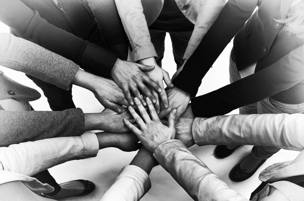 Hands together