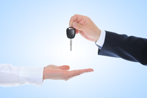 Dropping Car Keys to the recipient Dropping Car Keys to the recipient