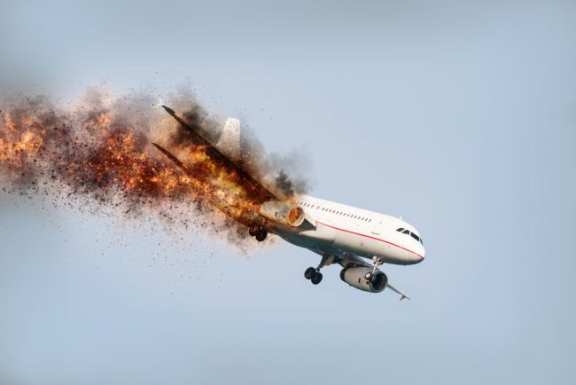 shutterstock_1013015485 Crashing Aeroplane