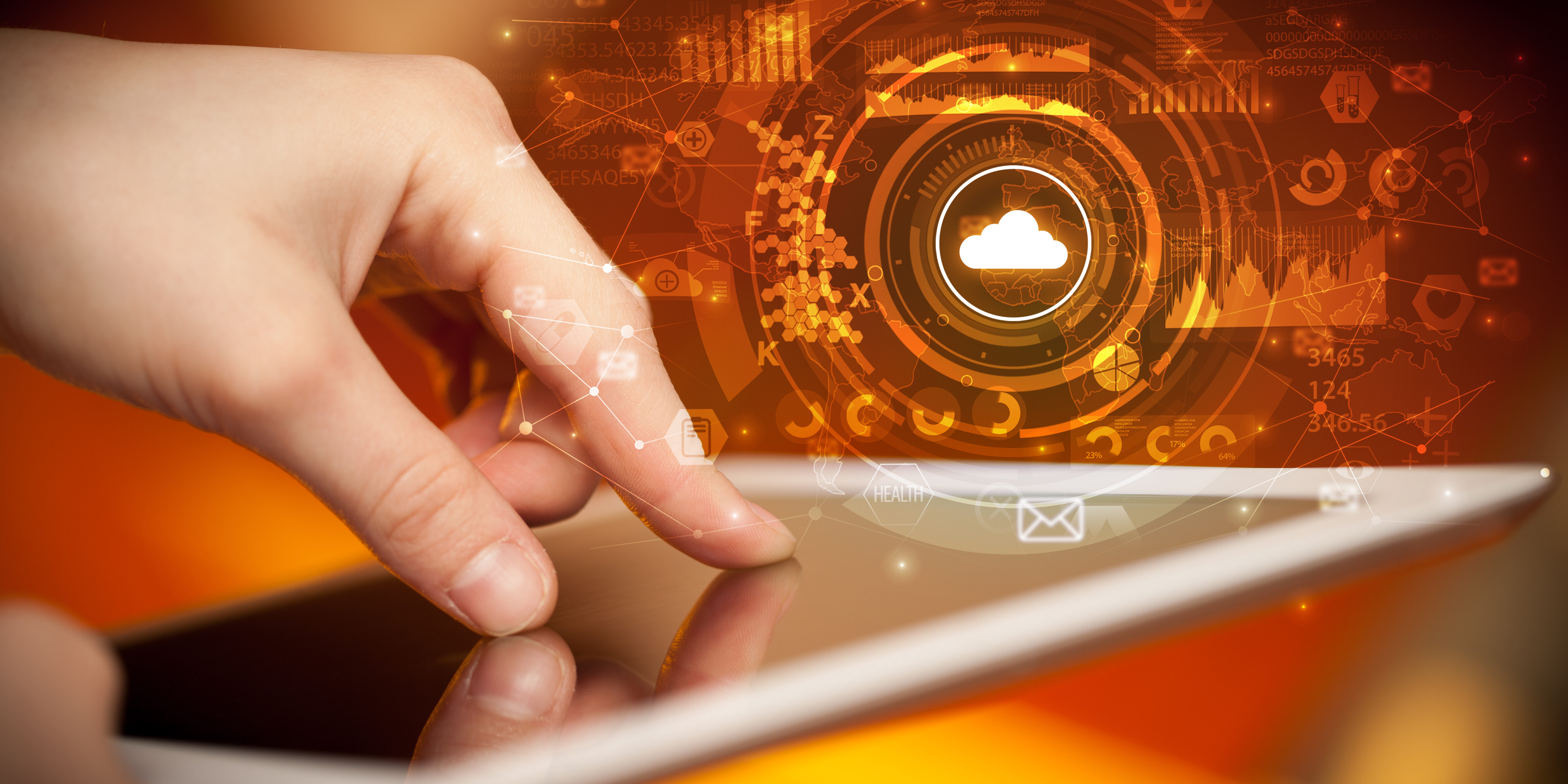 Hand,Holding,Tablet,With,Cloud,Storage,Technology,Concept