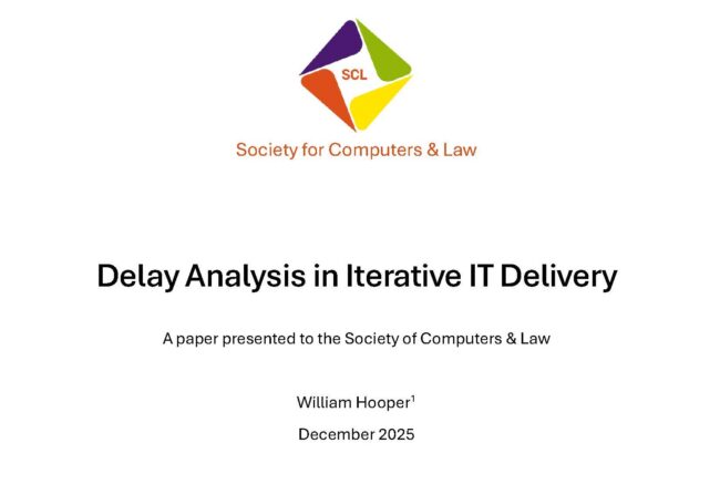 Title page of Delay Analysis paper